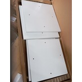 vidaXL Plantenstandaard 33x33x80 cm bewerkt hout wit