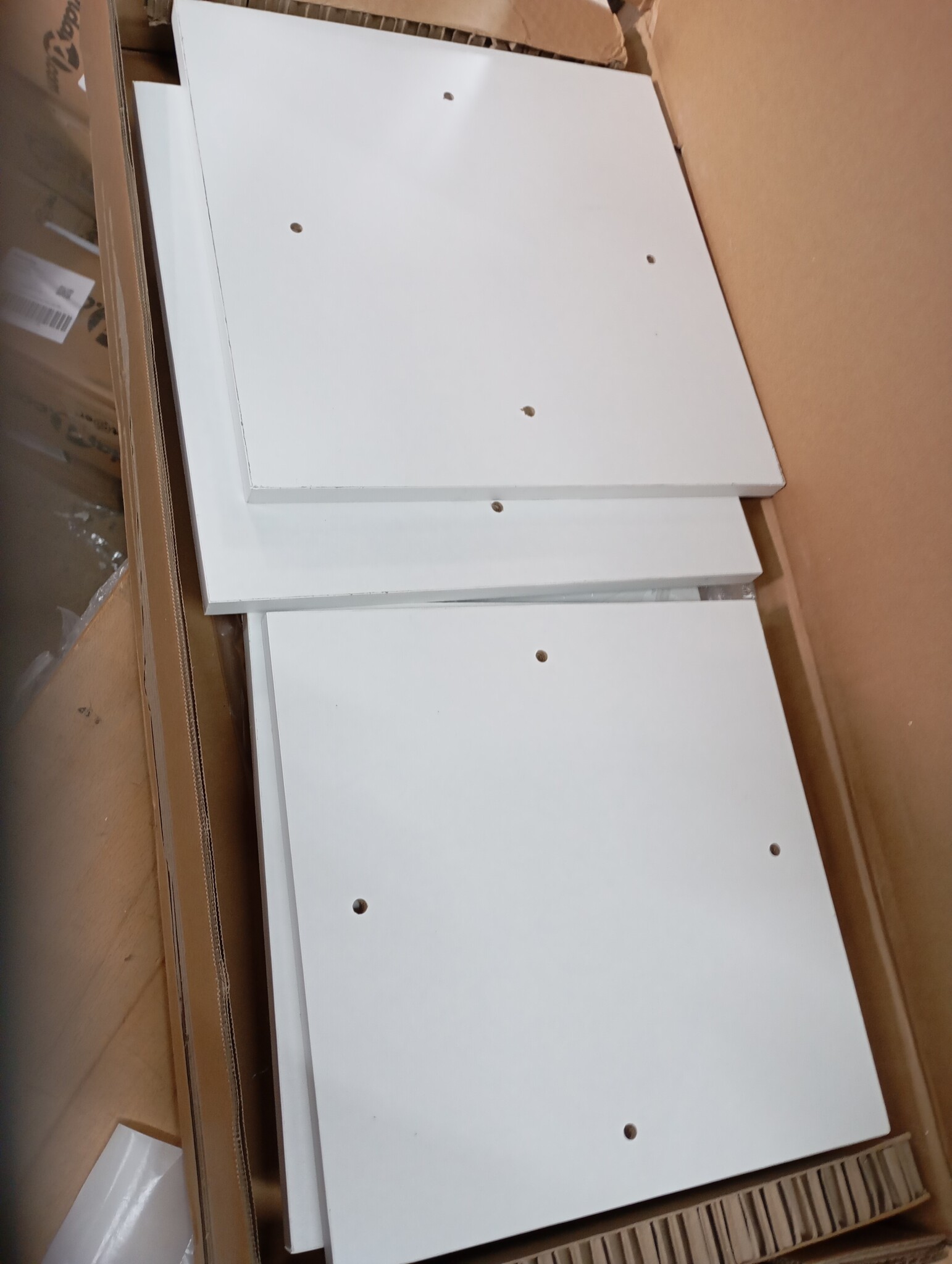 vidaXL Plantenstandaard 33x33x80 cm bewerkt hout wit