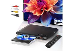 Regiovrije HD DVD-speler (1080P) - Ultradun met HDMI/RCA/USB - 34% Korting