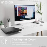 Maite Dvd-speler, ultradun, voor tv, regiovrij, HDMI RCA-aansluiting, HD 1080P, USB-ingang, foutcorrectie, inclusief HDMI RCA-kabel en afstandsbediening