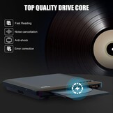Maite Dvd-speler, ultradun, voor tv, regiovrij, HDMI RCA-aansluiting, HD 1080P, USB-ingang, foutcorrectie, inclusief HDMI RCA-kabel en afstandsbediening