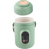 Elektrische kookpot met Stoomkoker, Ramen-koker 800 ml, Draagbare antiaanbaklaag noedelkoker voor pasta, soep, steak, havermout, Multifunctionele kookpot met
