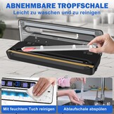 Vacuümmachine, 7-in-1 vacuümmachine voor levensmiddelen, met dubbele lasnaad, folielasapparaat met 50 vacuümzakken, professioneel met cutter en digitaal aftellen
