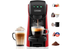 Multi-capsule Koffiezetapparaat Rood | 20 Bar | Incl. Nespresso, Dolce Gusto, Lavazza | 35% Korting