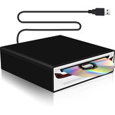NHOPEEW Externe USB-cd/dvd-speler voor auto, laptop en smart-tv