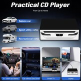 NHOPEEW Externe USB-cd/dvd-speler voor auto, laptop en smart-tv