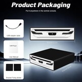 NHOPEEW Externe USB-cd/dvd-speler voor auto, laptop en smart-tv