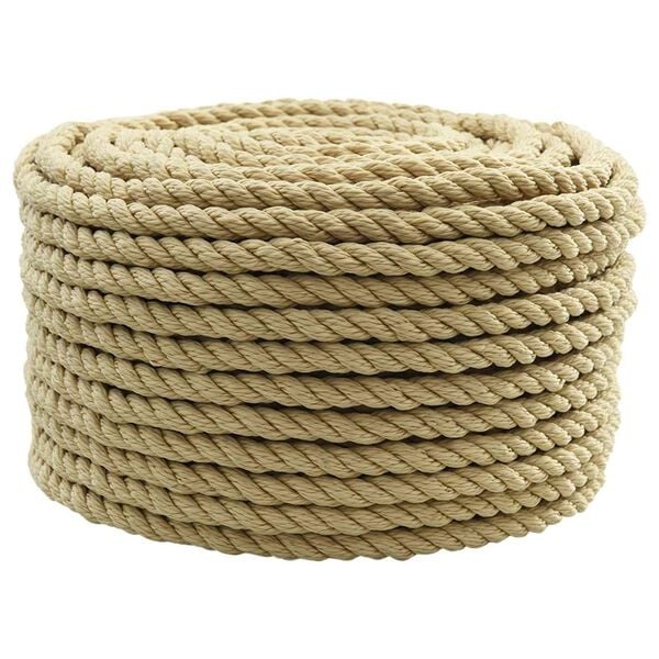 vidaXL Boottouw 10 mm 250 m Naturel