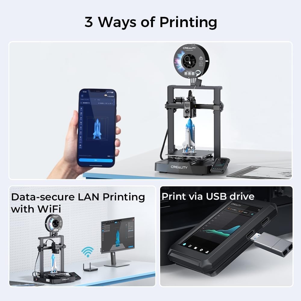 Creality Ender 3 V3 KE 3D-Printer - 500mm/s - 22 x 22 x 24 cm - Zwart