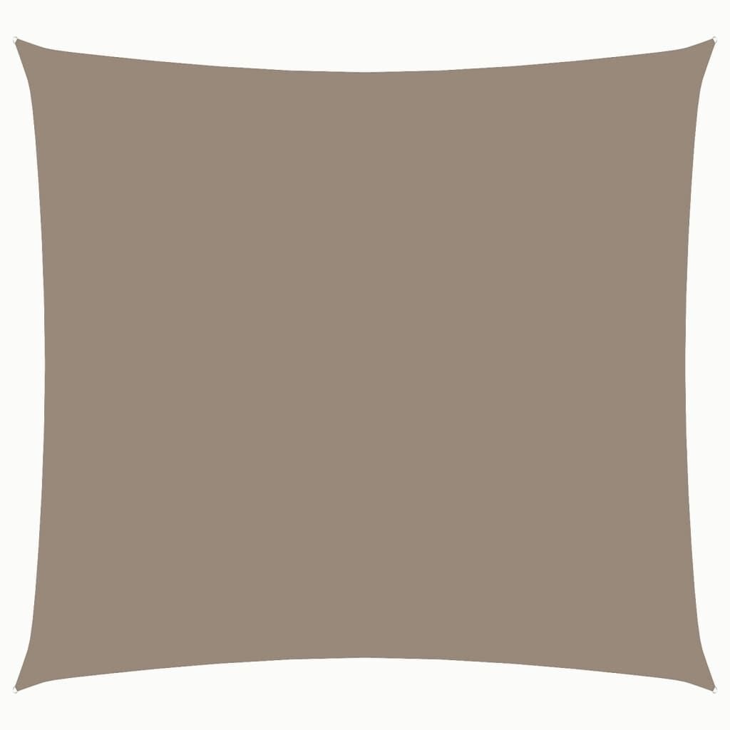 vidaXL Zonnescherm vierkant 7x7 m oxford stof taupe
