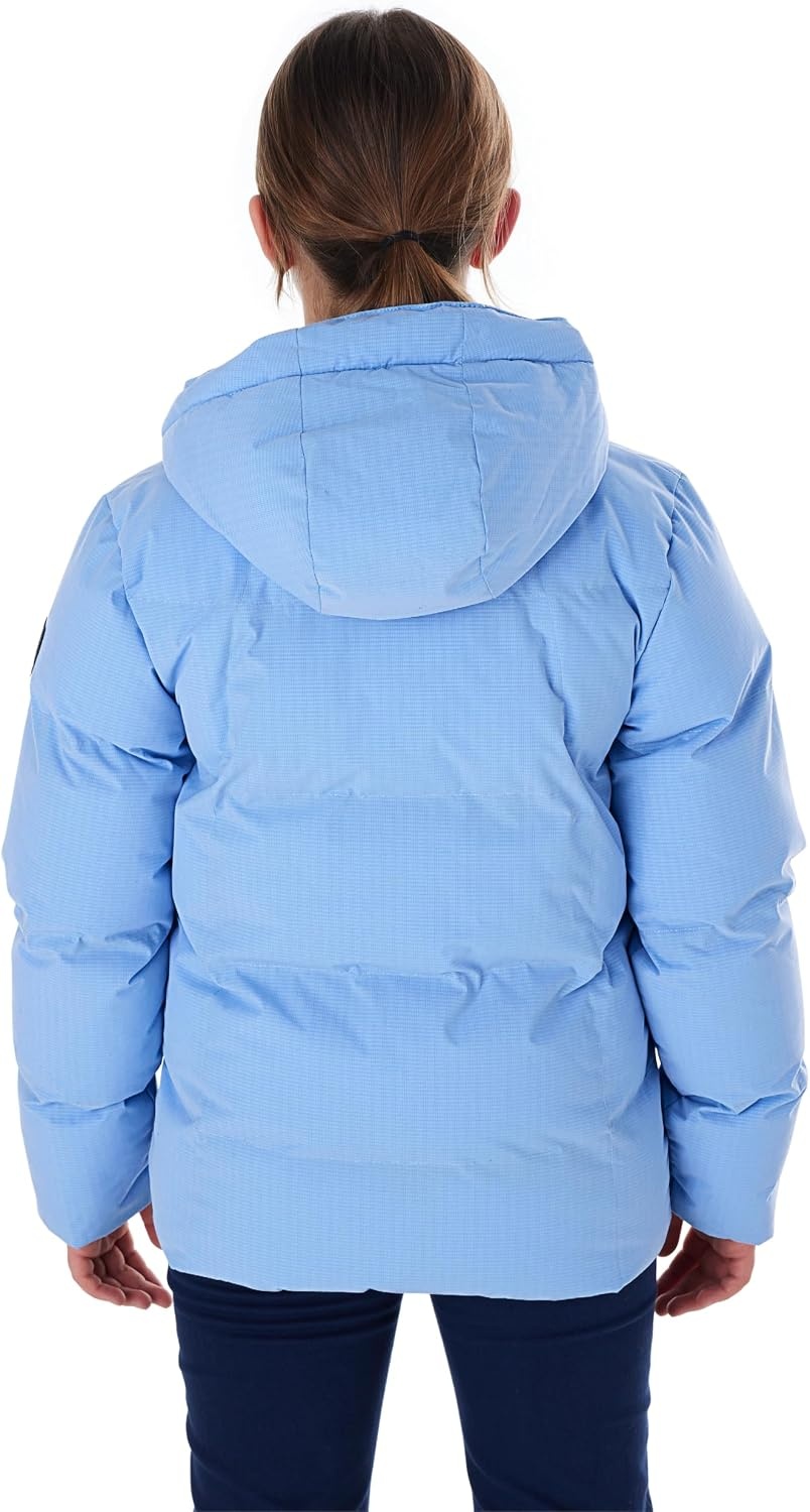 Killtec Meisjes Gewatteerde Winterjas met Capuchon Zwart-Blauw