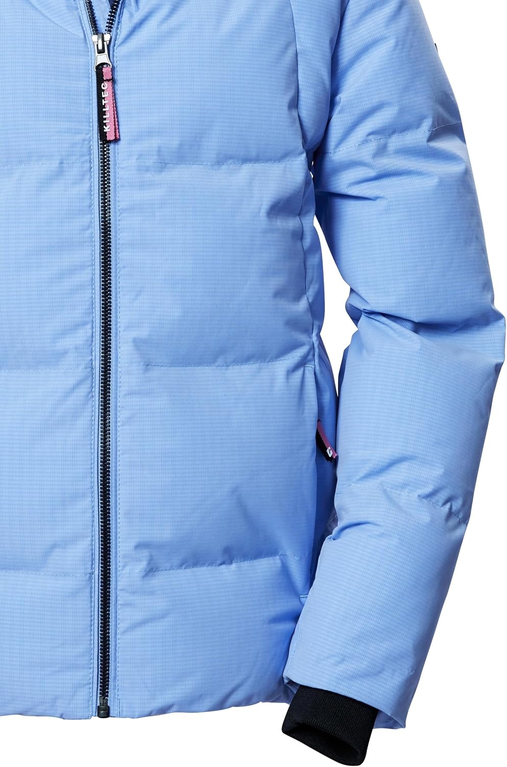 Killtec Meisjes Gewatteerde Winterjas met Capuchon Zwart-Blauw