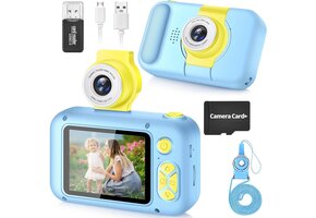 Digitale Camera voor Kinderen 3-12 Jaar - Blauw - 33% Korting