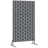vidaXL Privacyscherm 100 x 50 x 180 cm Staal Antraciet