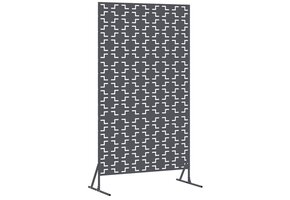 vidaXL Privacyscherm Staal Antraciet 100x50x180 cm - 34% Korting