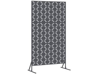 vidaXL Privacyscherm 100 x 50 x 180 cm Staal Antraciet