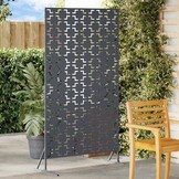 vidaXL Privacyscherm 100 x 50 x 180 cm Staal Antraciet