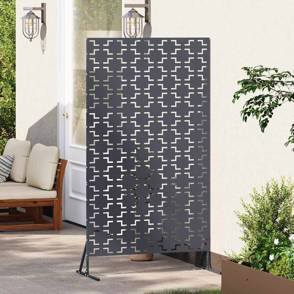 vidaXL Privacyscherm 100 x 50 x 180 cm Staal Antraciet