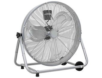 vidaXL Trommelventilator met wiel 73 x 42 x 70 cm Aluminium