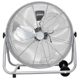 vidaXL Trommelventilator met wiel 73 x 42 x 70 cm Aluminium