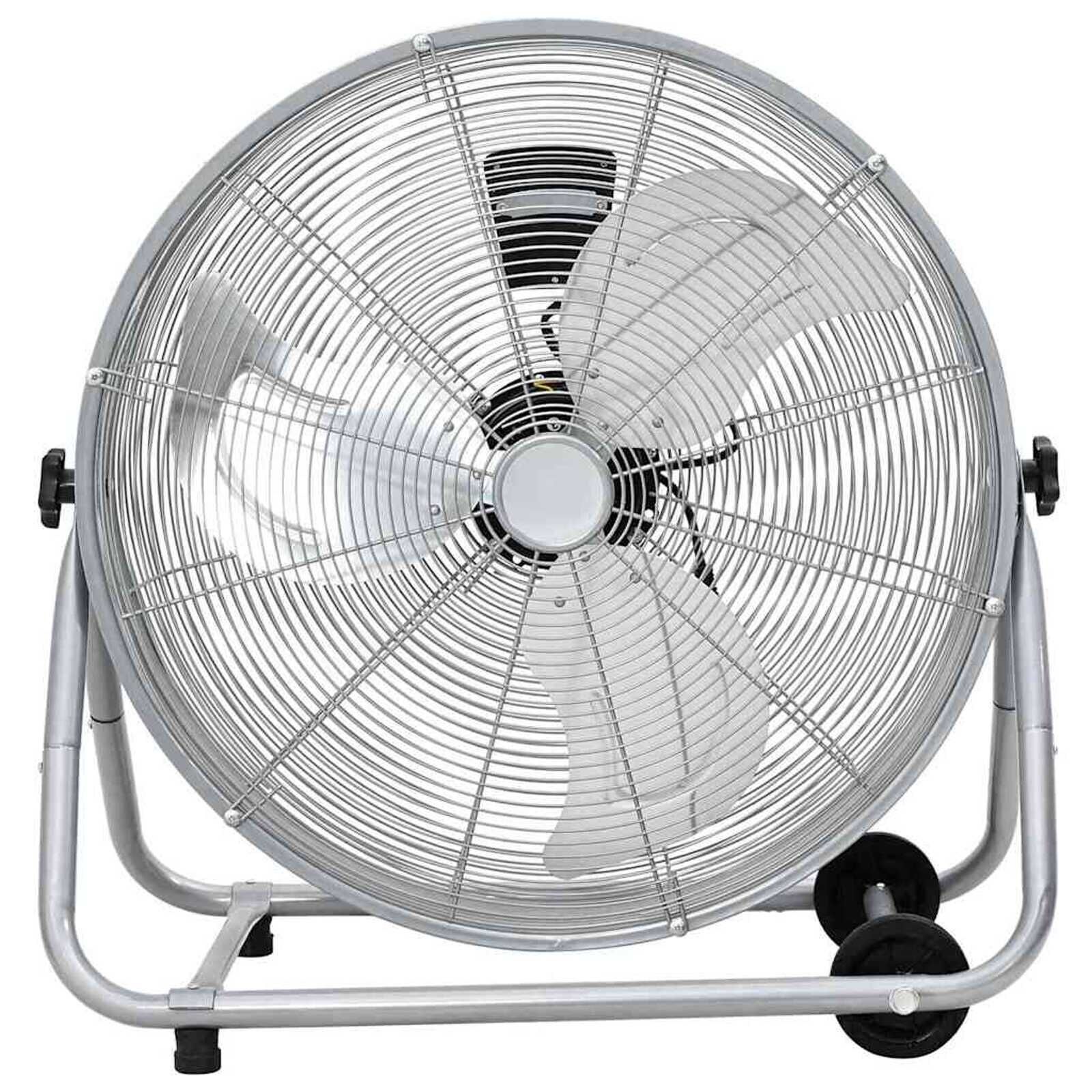 vidaXL Trommelventilator met wiel 73 x 42 x 70 cm Aluminium