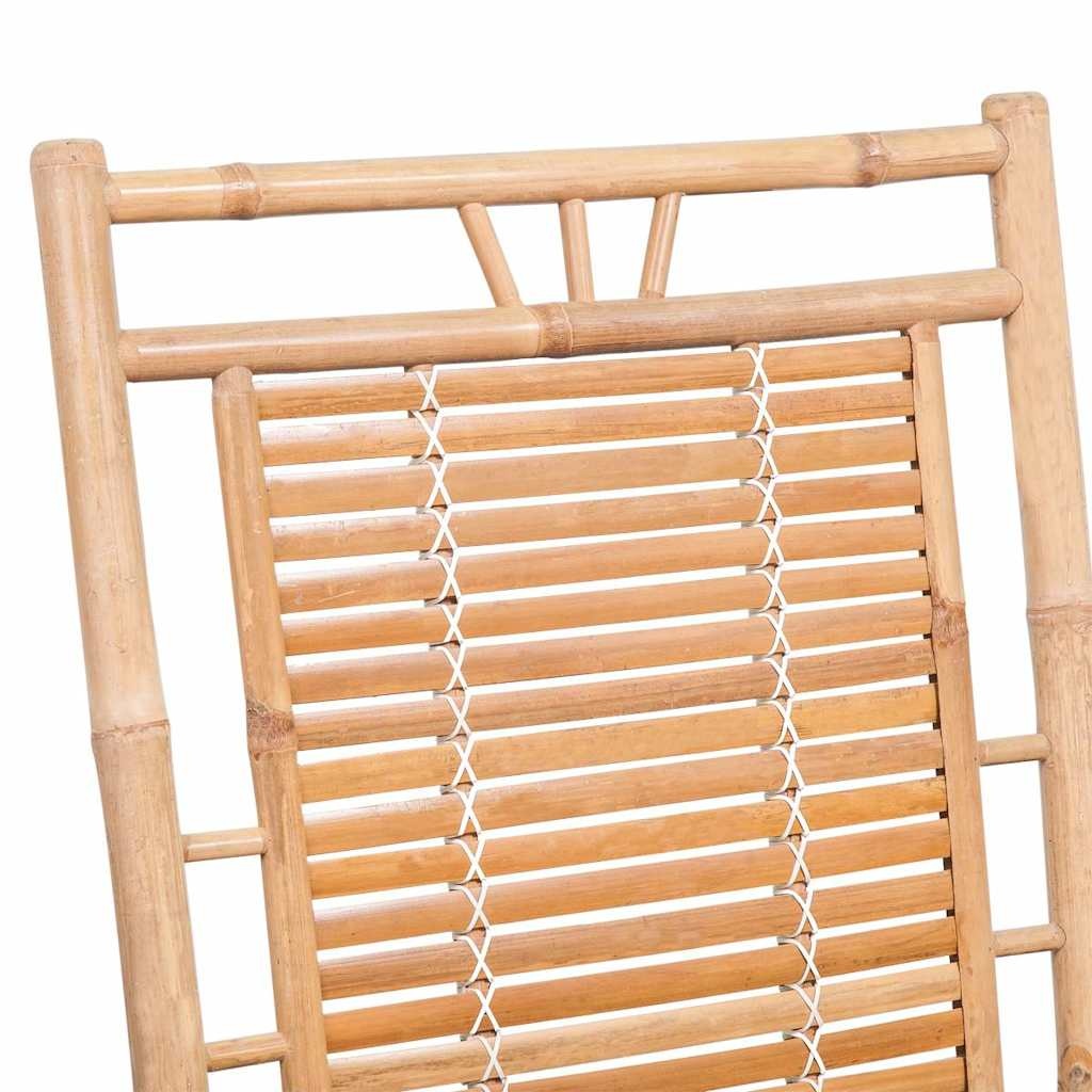 vidaXL Schommelstoel bamboe