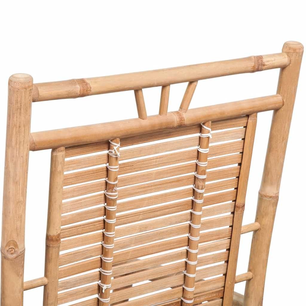 vidaXL Schommelstoel bamboe