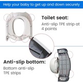 Boby's Potty Training Toiletbril met Trapje - Opvouwbaar en Verstelbaar - Wit