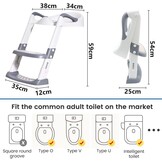 Boby's Potty Training Toiletbril met Trapje - Opvouwbaar en Verstelbaar - Wit
