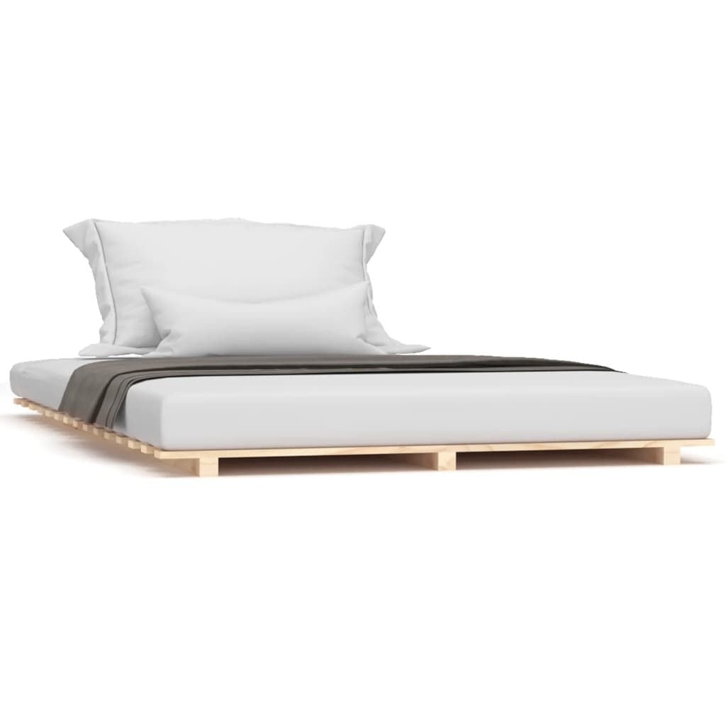 vidaXL Bedframe massief grenenhout 140x200 cm