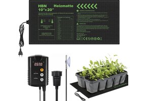 Verwarmingsmat met thermostaat voor planten & meer | 52x25cm | 32% Korting