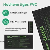 HBN Verwarmingsmat voor planten met thermostaat, 52 x 25 cm, opwarming, kweekwarmer, bed, zaailing, warmtemat, ideaal voor kiemen, zaaigoed, terraria en binnenkassen