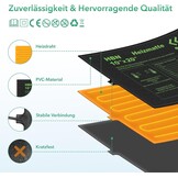 HBN Verwarmingsmat voor planten met thermostaat, 52 x 25 cm, opwarming, kweekwarmer, bed, zaailing, warmtemat, ideaal voor kiemen, zaaigoed, terraria en binnenkassen