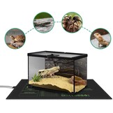HBN Verwarmingsmat voor planten met thermostaat, 52 x 25 cm, opwarming, kweekwarmer, bed, zaailing, warmtemat, ideaal voor kiemen, zaaigoed, terraria en binnenkassen