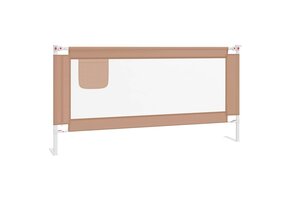 VidaXL Bedhekje Peuter 180x25cm Stof Taupe - 34% Korting!