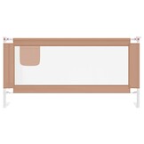 vidaXL Bedhekje peuter 180x25 cm stof taupe