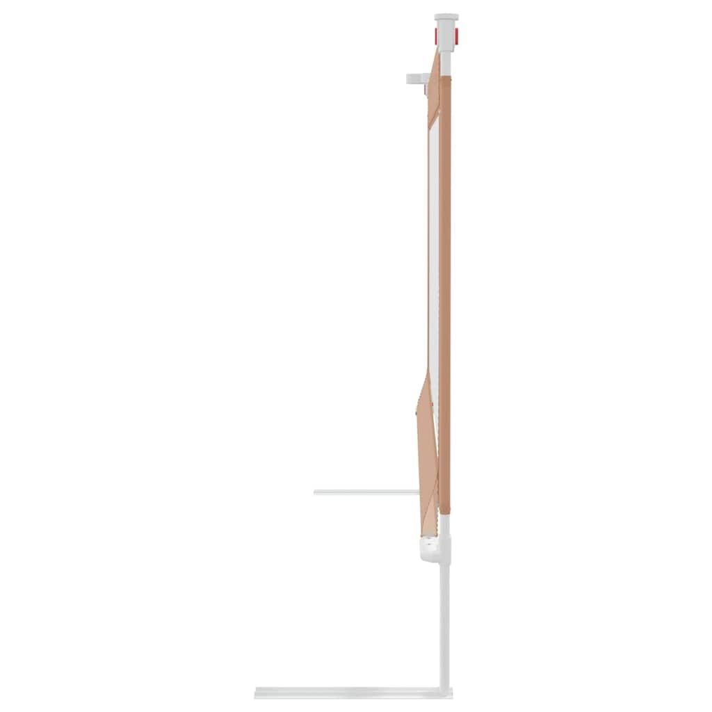 vidaXL Bedhekje peuter 180x25 cm stof taupe