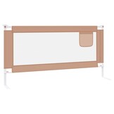 vidaXL Bedhekje peuter 180x25 cm stof taupe