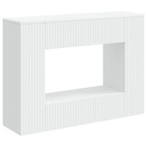 vidaXL Wandtafel Wit 101 x 29 x 74 cm Geconstrueerd hout