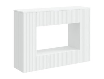 vidaXL Wandtafel Wit 101 x 29 x 74 cm Geconstrueerd hout