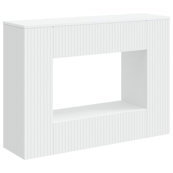 vidaXL Wandtafel Wit 101 x 29 x 74 cm Geconstrueerd hout