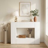 vidaXL Wandtafel Wit 101 x 29 x 74 cm Geconstrueerd hout