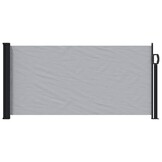 vidaXL Uittrekbaar Zijscherm 500 x 100 cm Polyester Rechthoekig Grijs