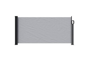 Uittrekbaar Zijscherm Polyester Grijs 500x100 cm - 34% Korting