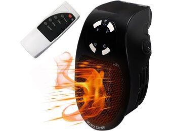 Elektrische verwarming, laag stroomverbruik, Hillylolly 500 W, keramische ventilatorkachel, elektrische verwarming, 12 uur timer, elektrisch fornuis, laag verbruik, elektrische verwarming voor kamer