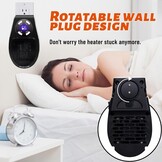 Elektrische verwarming, laag stroomverbruik, Hillylolly 500 W, keramische ventilatorkachel, elektrische verwarming, 12 uur timer, elektrisch fornuis, laag verbruik, elektrische verwarming voor kamer