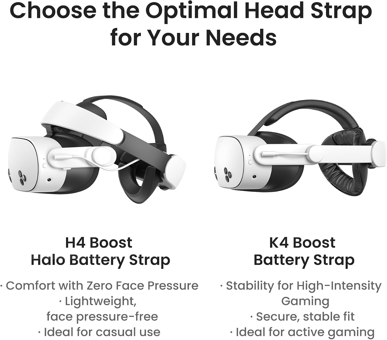 KIWI design K4 Boost Comfort Batterijkophand voor Meta Quest 3/Quest 3S