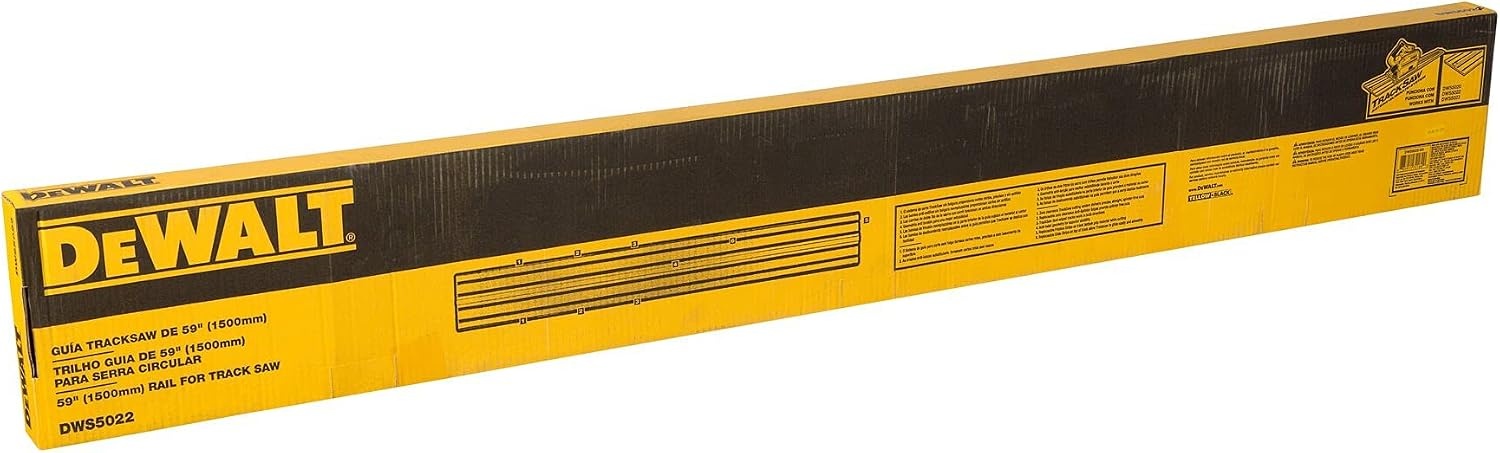 DEWALT Geleiderail 1.5m lengte voor cirkelzagen DWS5022 - Maat 1500 mm