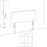 vidaXL Hoofdborden 2 st 90x5x78/88 cm kunstleer wit