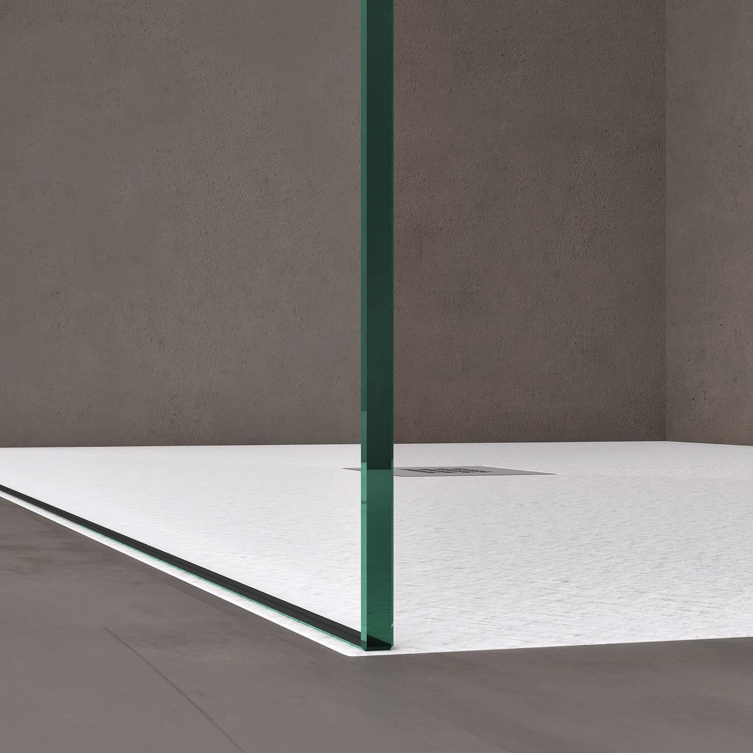 doporro Luxe Douchescherm Douchescherm Bremen2Ms 120X200cm Inloopdouche Met Stabilisator Van Echt Glas 10Mm Gehard Veiligheidsglas Melkglas Strepen Incl. Nano-Coating